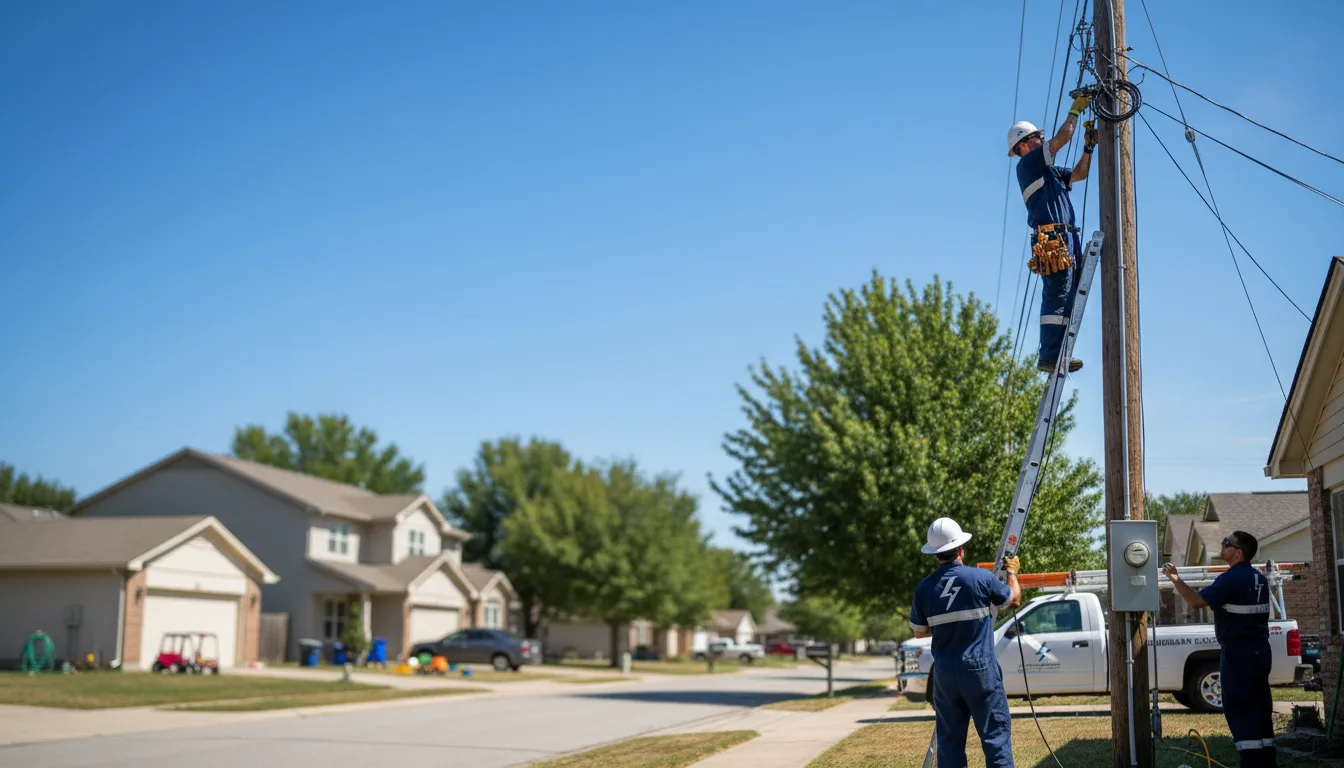 Residential electrician providing installation services in Breeding, KY